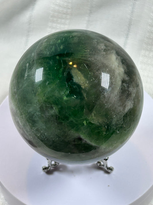 (#155) - FLUORITE SPHERE POLISHED - NEW