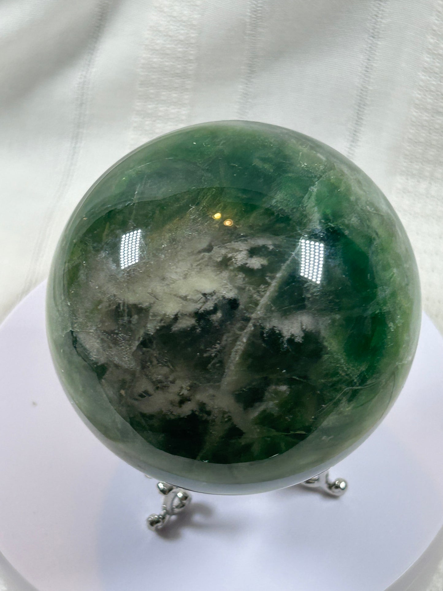 (#155) - FLUORITE SPHERE POLISHED - NEW
