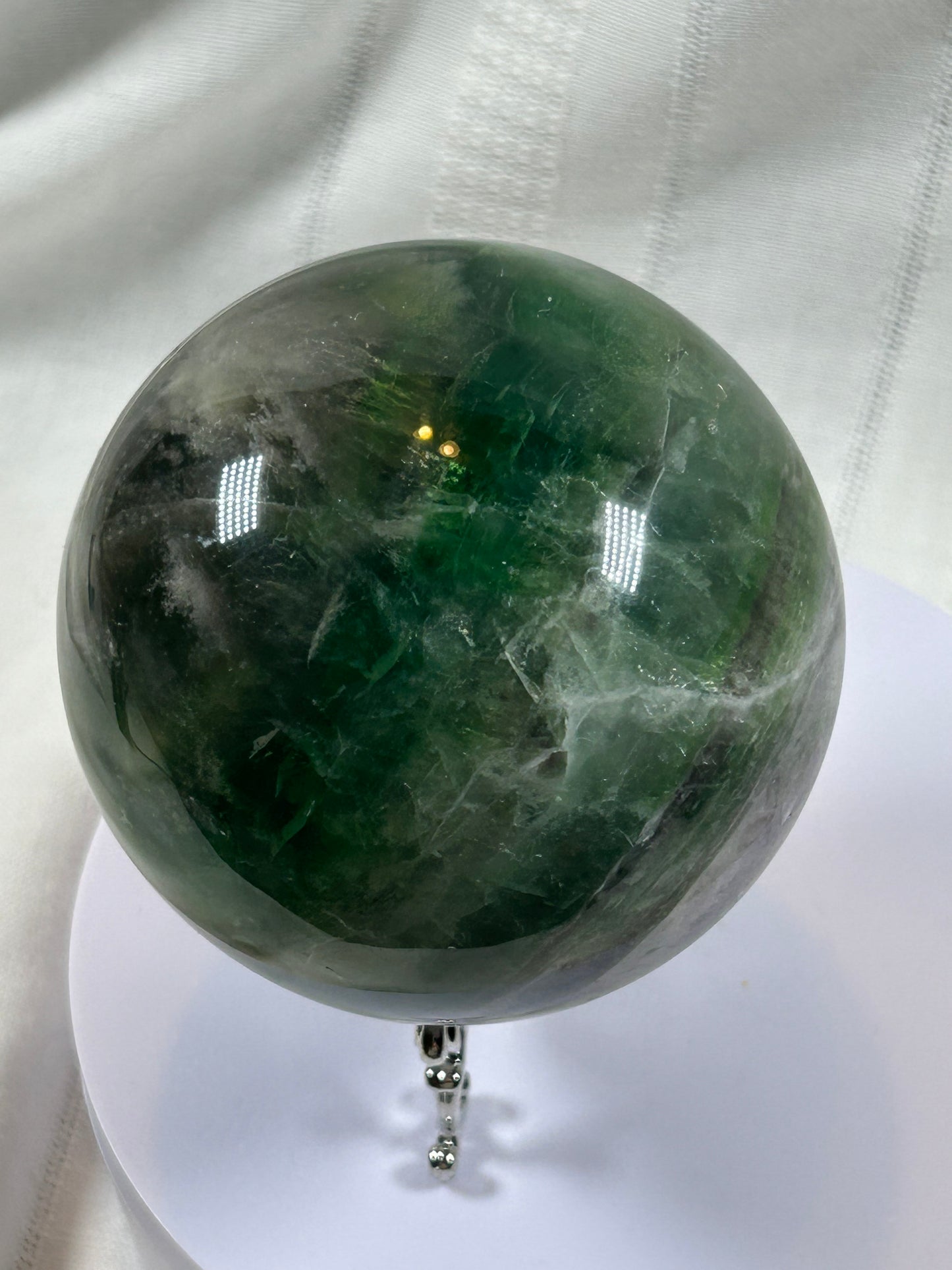 (#155) - FLUORITE SPHERE POLISHED - NEW