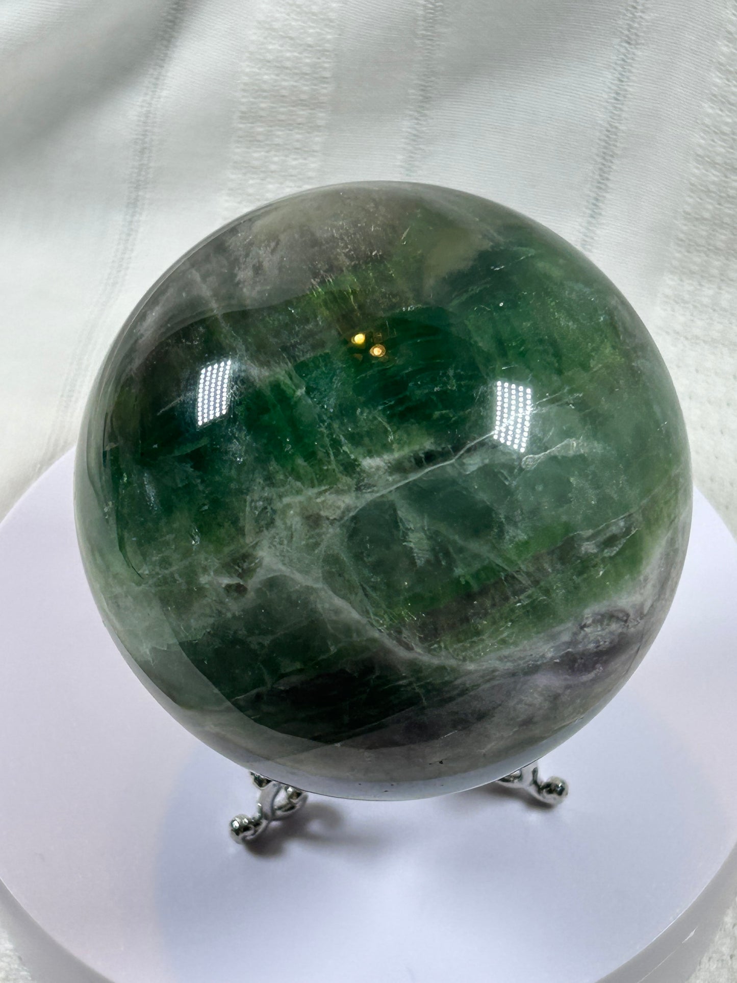 (#155) - FLUORITE SPHERE POLISHED - NEW