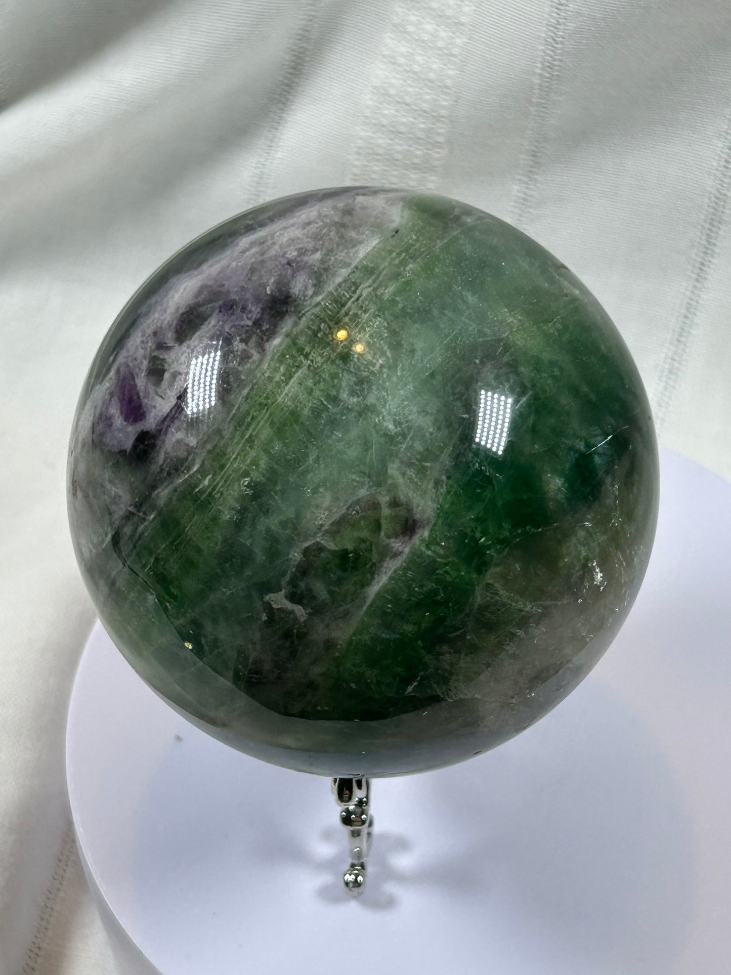 (#155) - FLUORITE SPHERE POLISHED - NEW