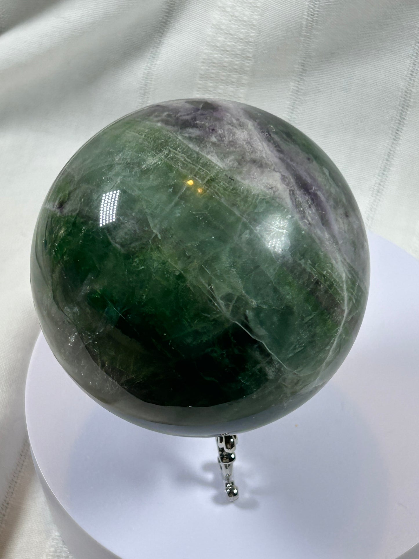 (#155) - FLUORITE SPHERE POLISHED - NEW