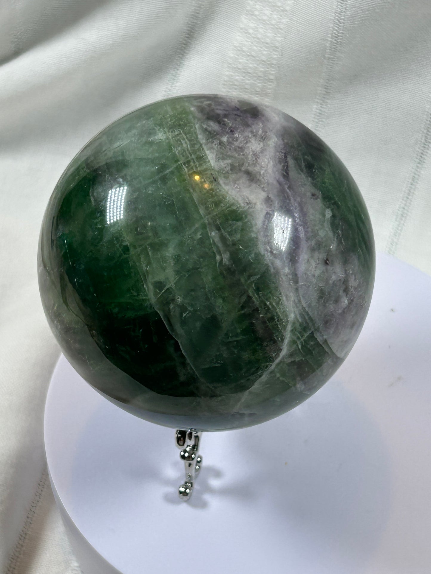 (#155) - FLUORITE SPHERE POLISHED - NEW