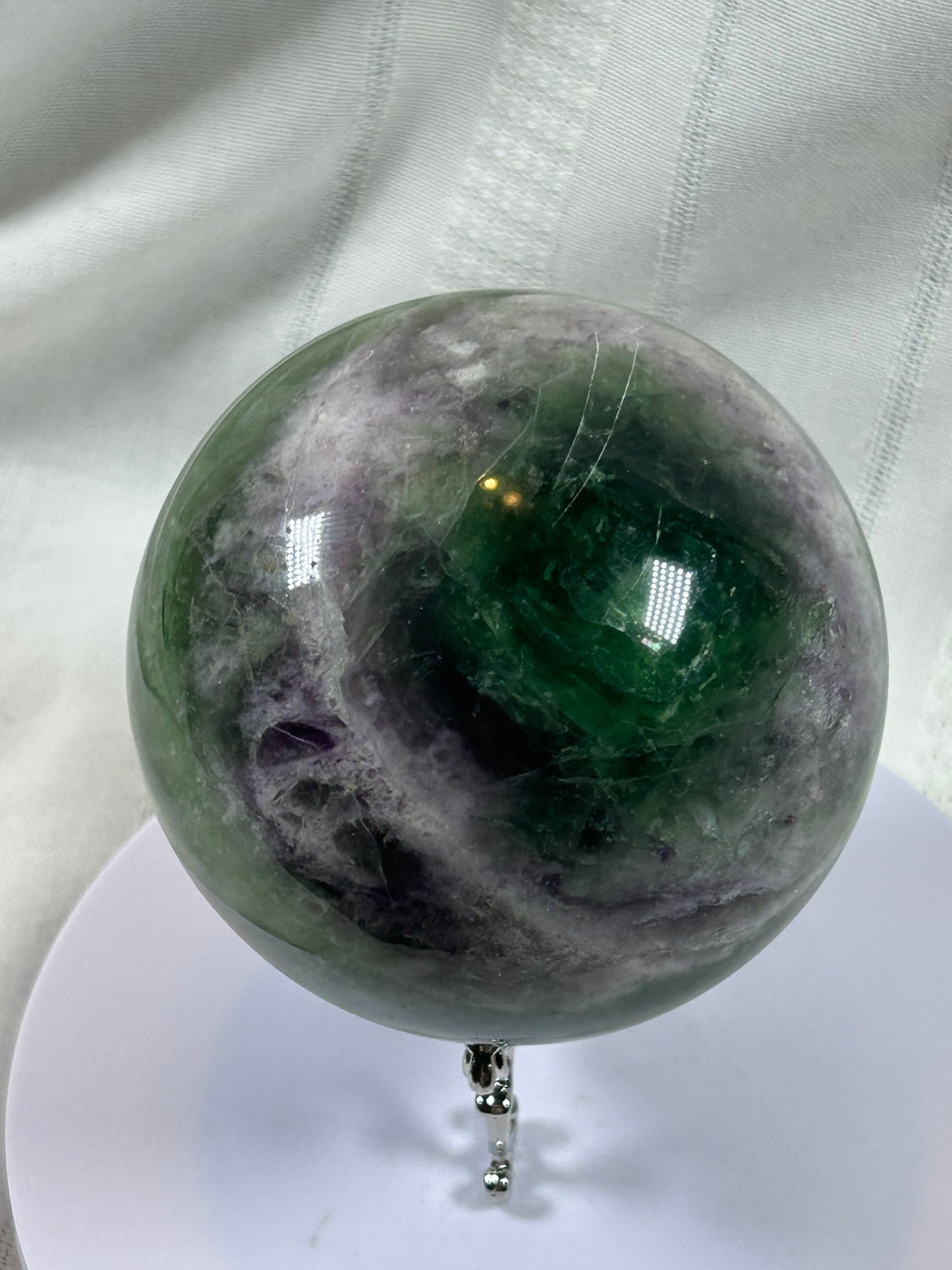 (#155) - FLUORITE SPHERE POLISHED - NEW