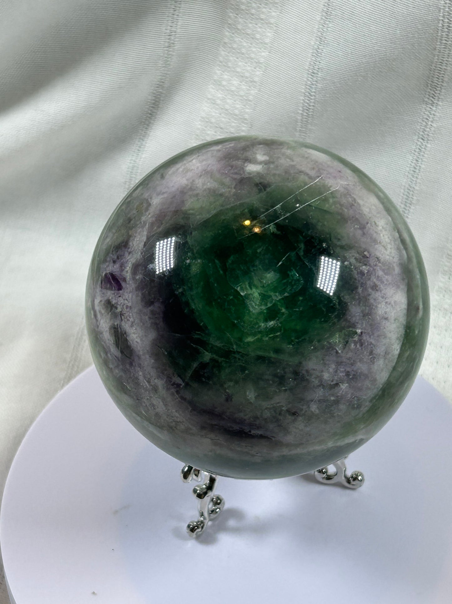 (#155) - FLUORITE SPHERE POLISHED - NEW