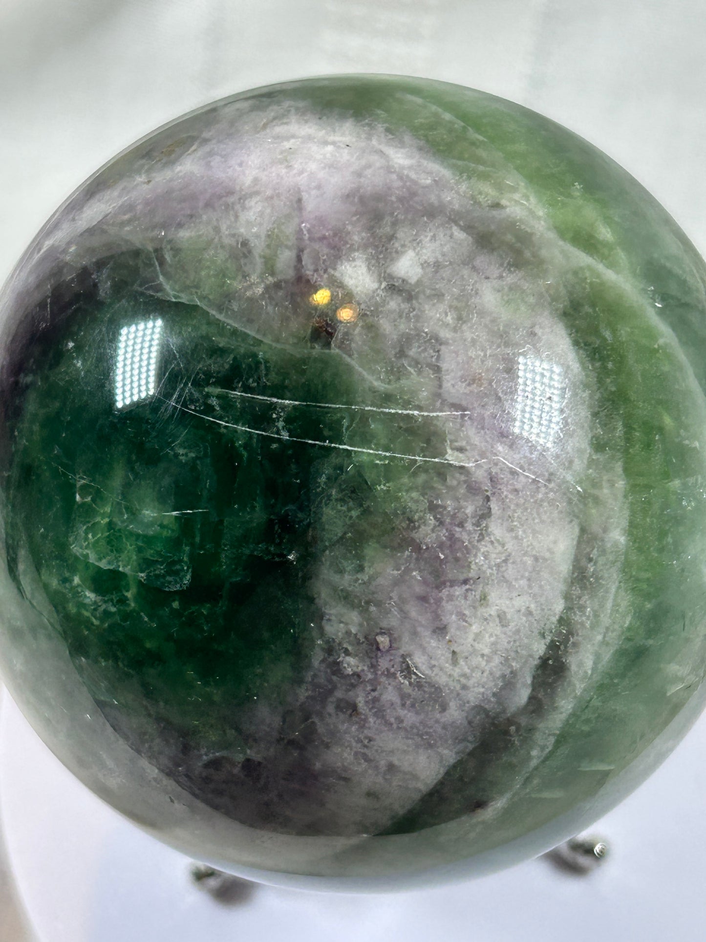 (#155) - FLUORITE SPHERE POLISHED - NEW