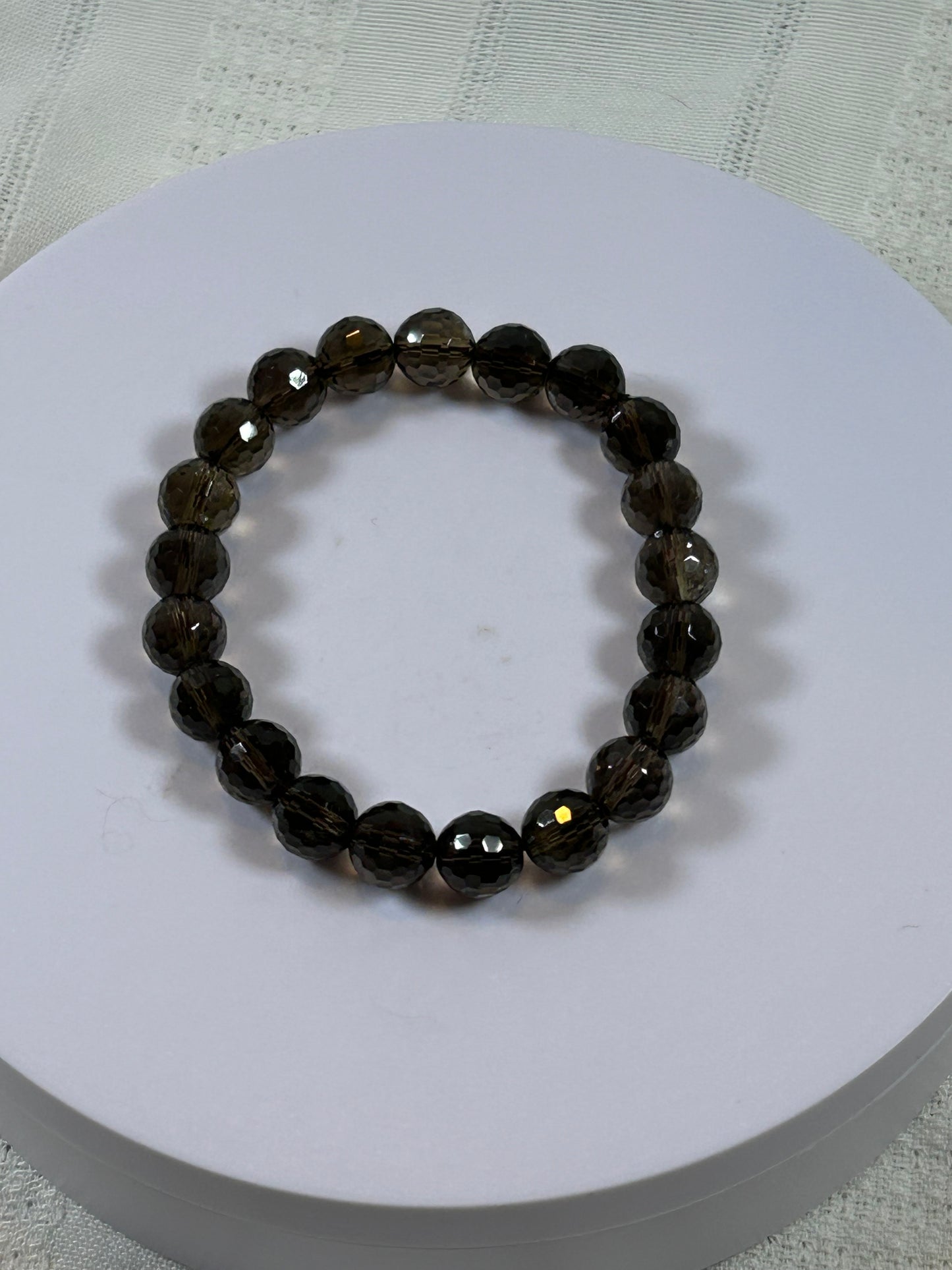 (#161) - SMOKY QUARTZ CRYSTAL BRACELET - NEW