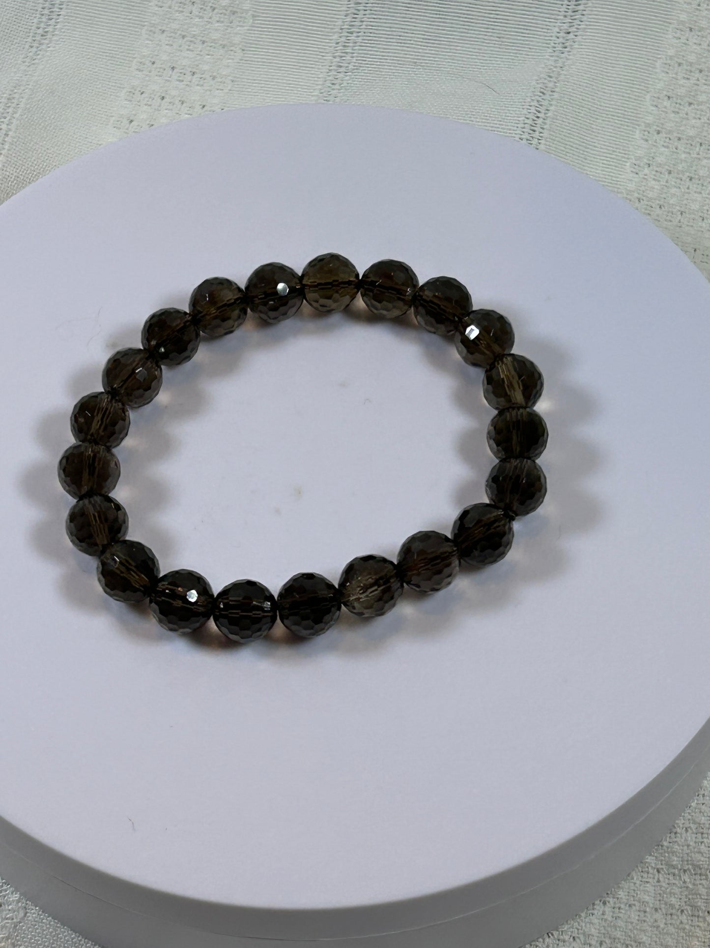 (#161) - SMOKY QUARTZ CRYSTAL BRACELET - NEW