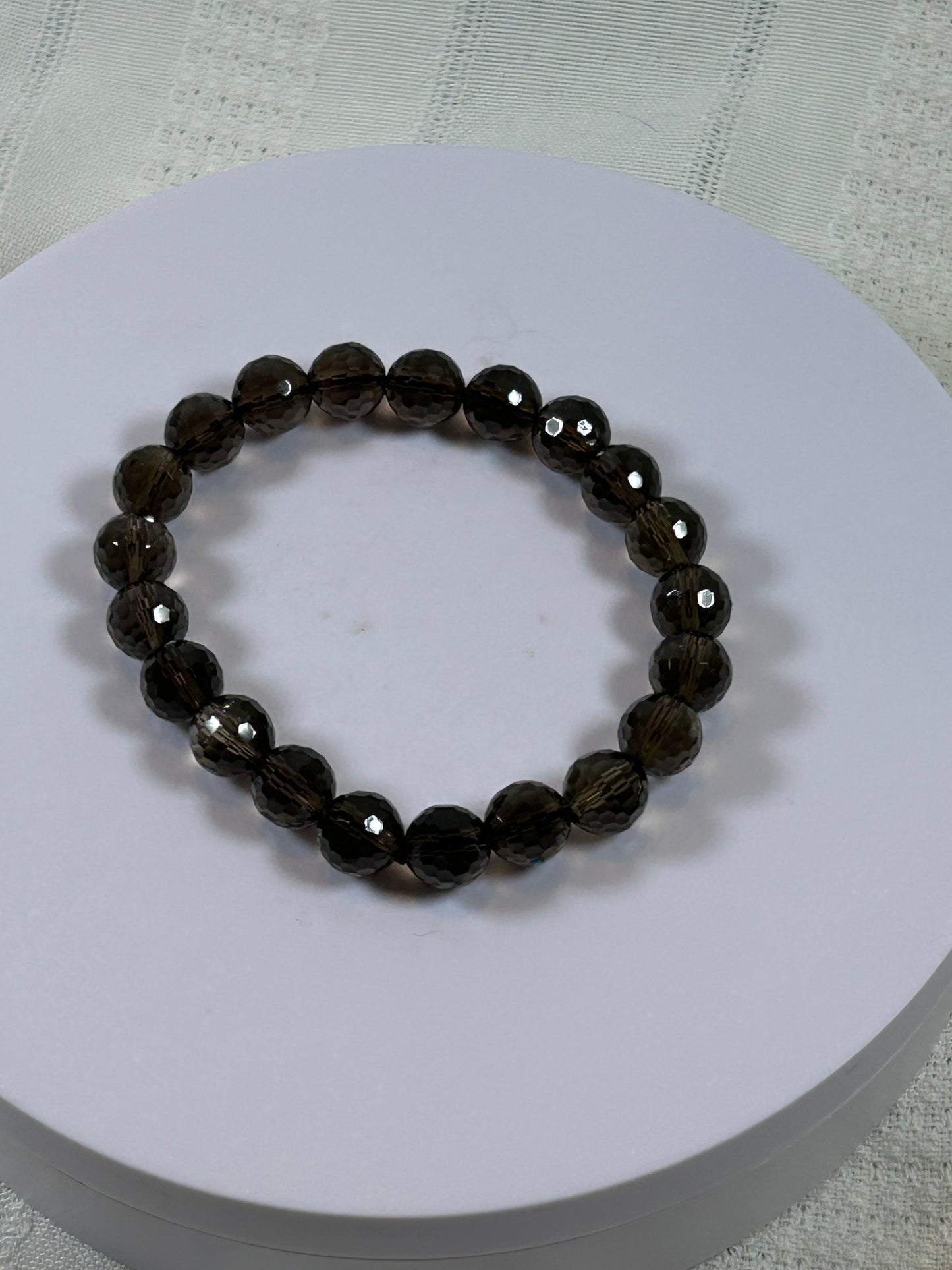 (#161) - SMOKY QUARTZ CRYSTAL BRACELET - NEW