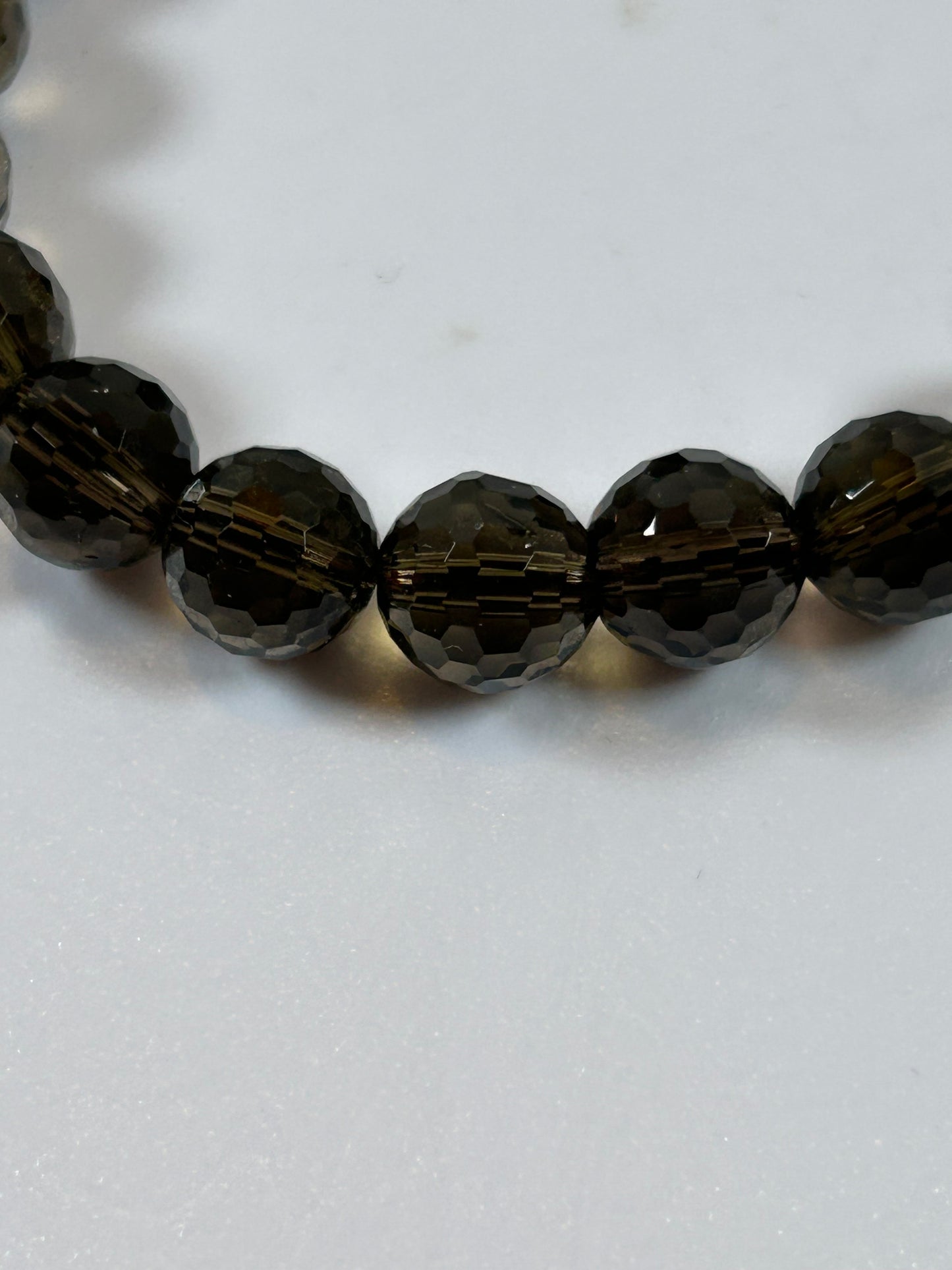 (#161) - SMOKY QUARTZ CRYSTAL BRACELET - NEW