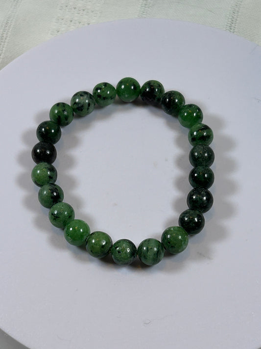 (#162) - RUBY ZOISITE CRYSTAL BRACELET - NEW