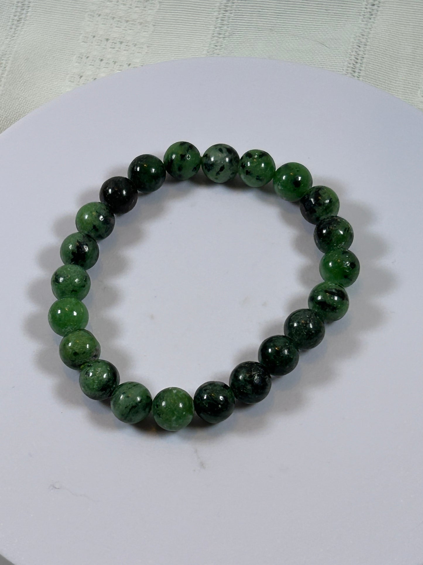 (#162) - RUBY ZOISITE CRYSTAL BRACELET - NEW