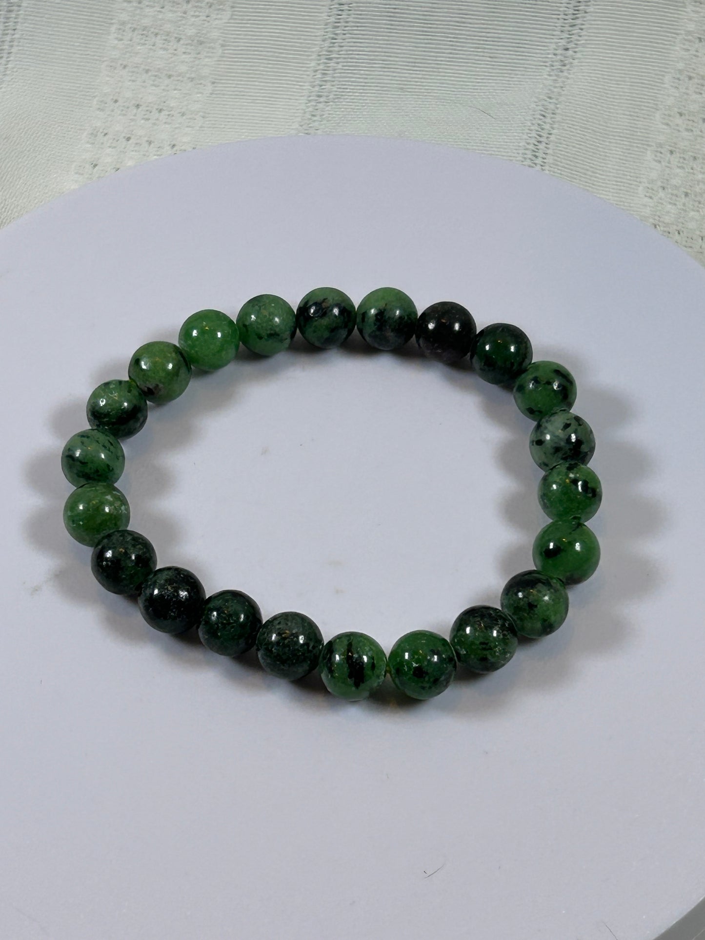 (#162) - RUBY ZOISITE CRYSTAL BRACELET - NEW