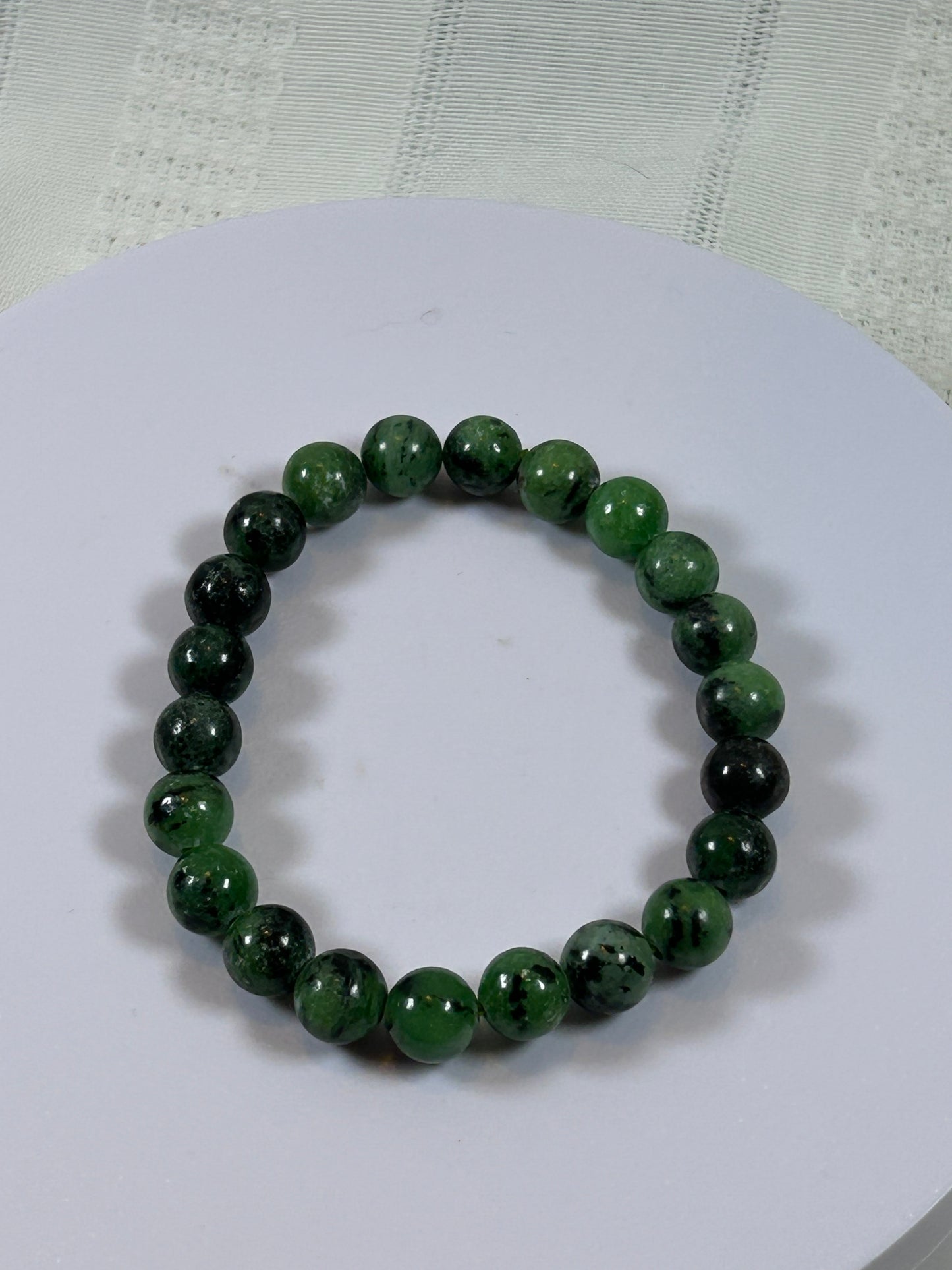 (#162) - RUBY ZOISITE CRYSTAL BRACELET - NEW