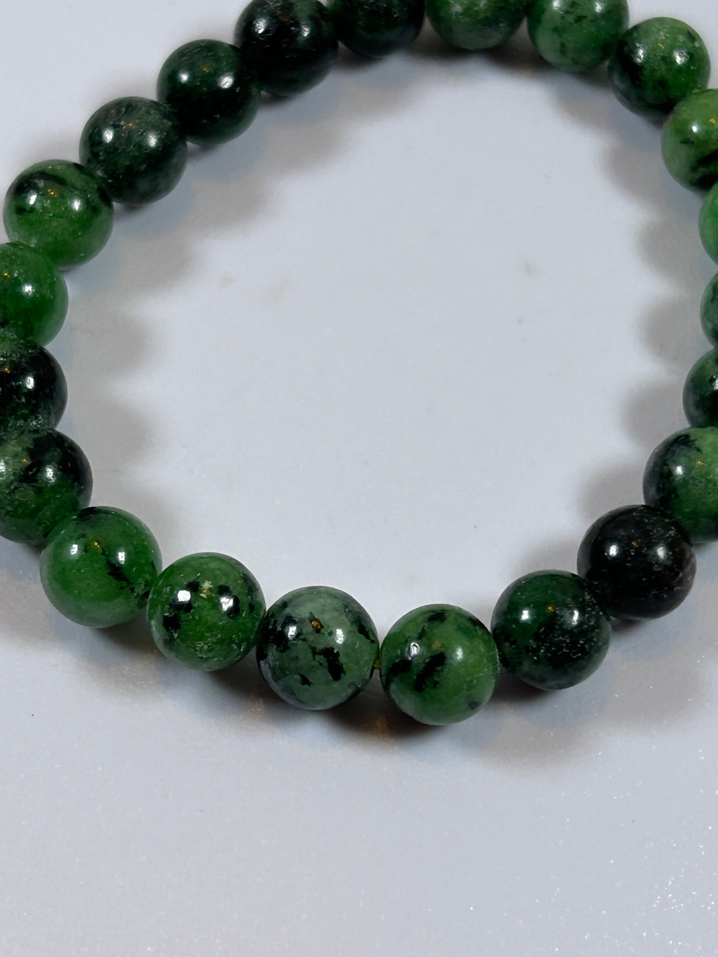(#162) - RUBY ZOISITE CRYSTAL BRACELET - NEW