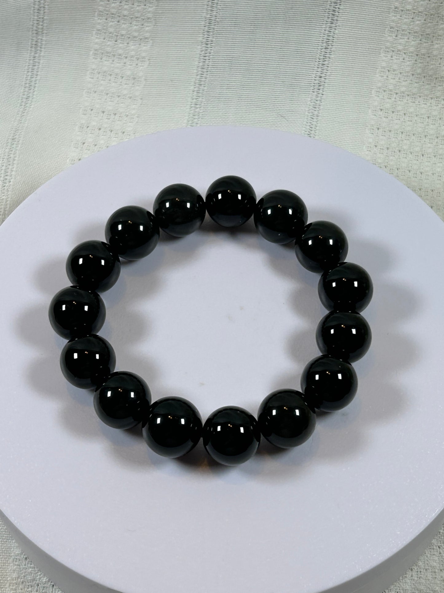 (#185) - LARGE OBSIDIAN CRYSTAL BRACELET - NEW