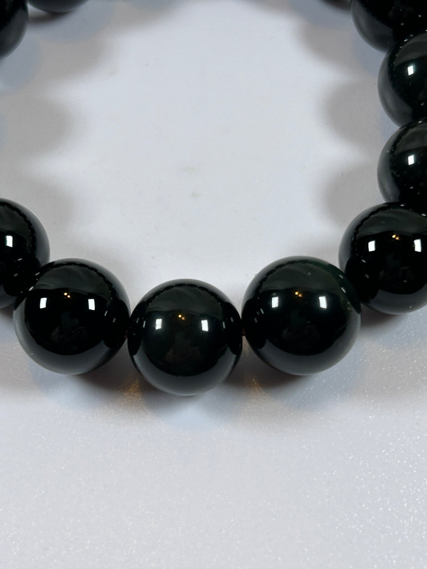 (#185) - LARGE OBSIDIAN CRYSTAL BRACELET - NEW