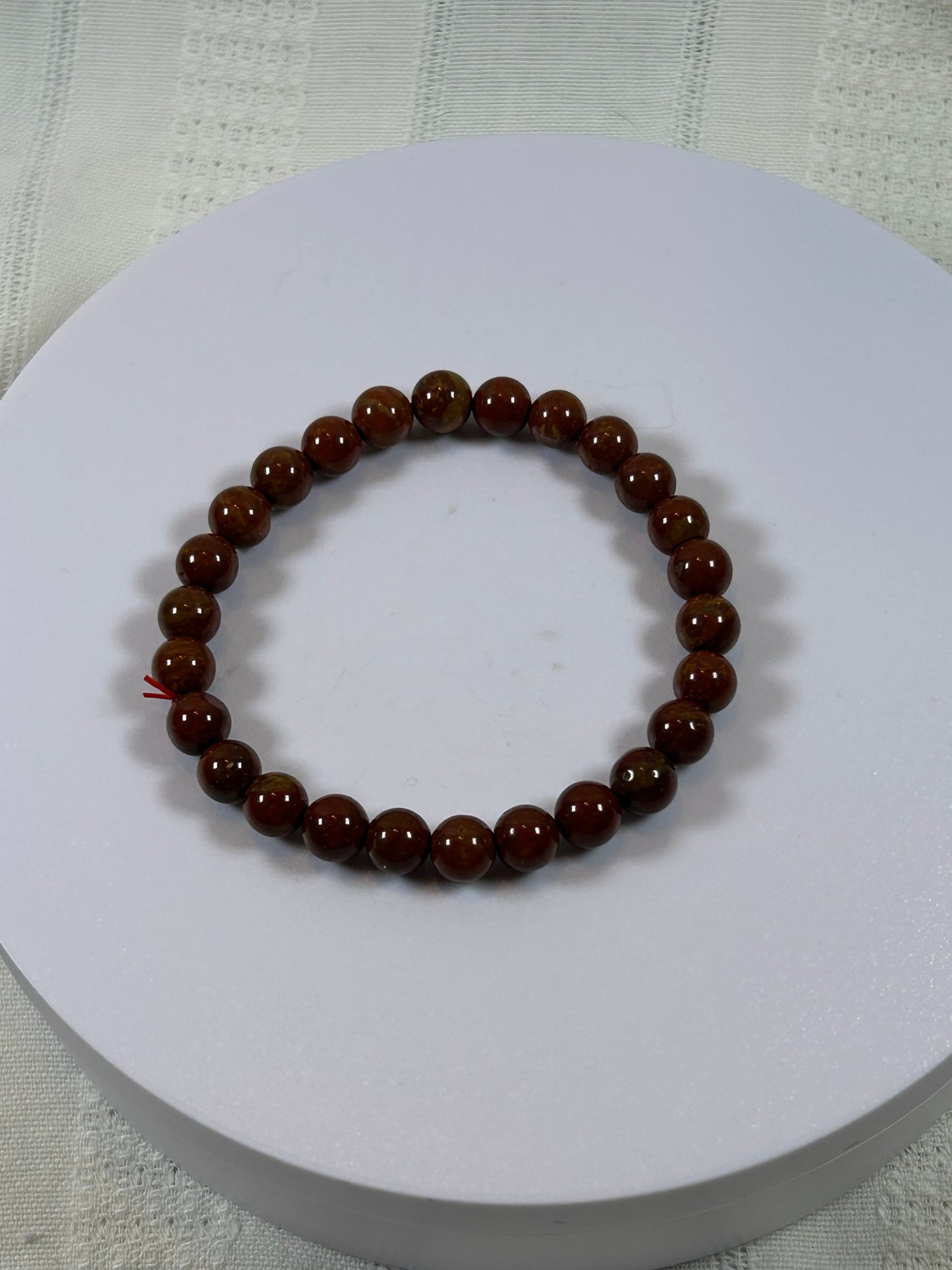 (#182) - RED JASPER CRYSTAL BRACELET - NEW