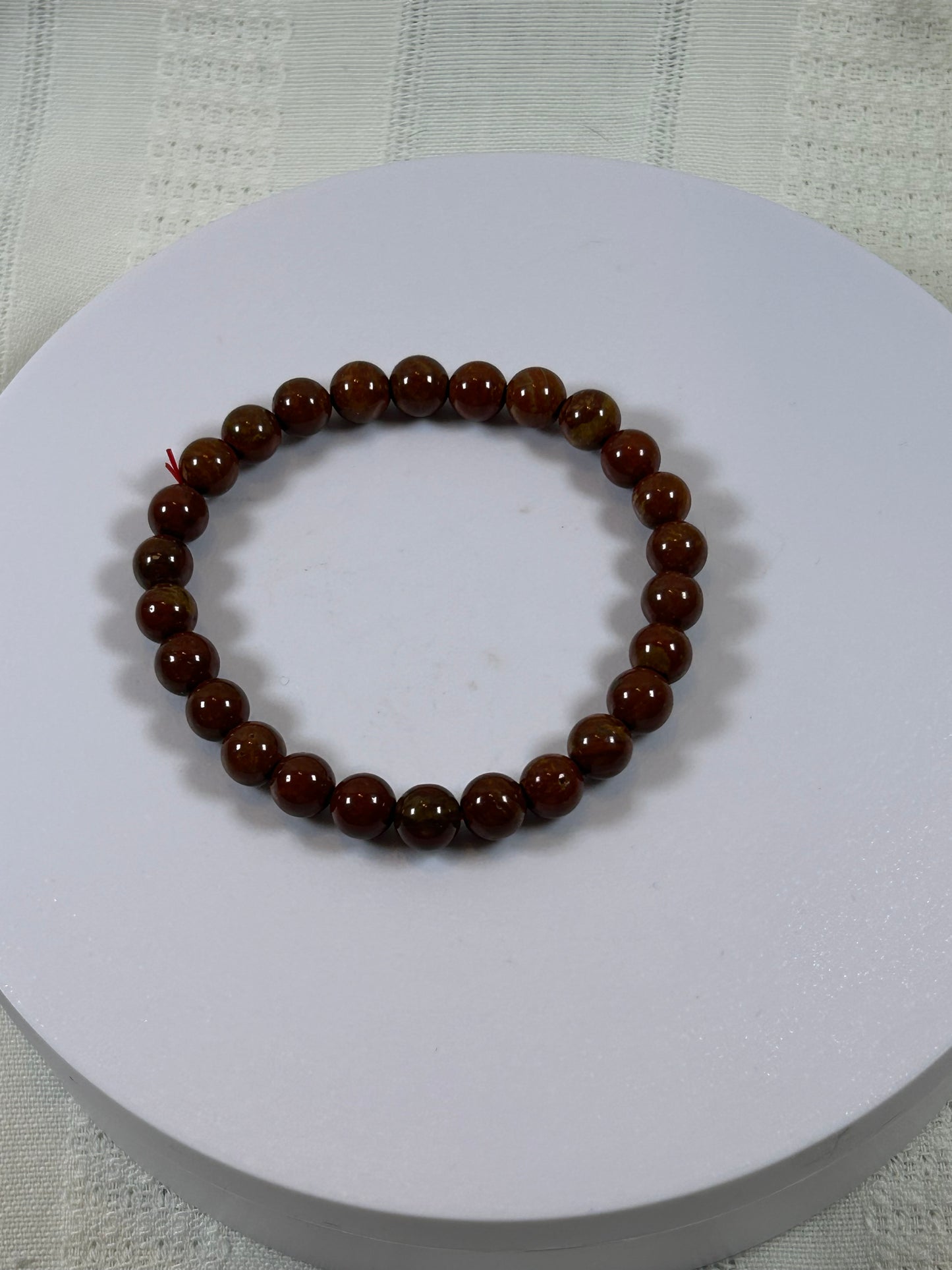 (#182) - RED JASPER CRYSTAL BRACELET - NEW