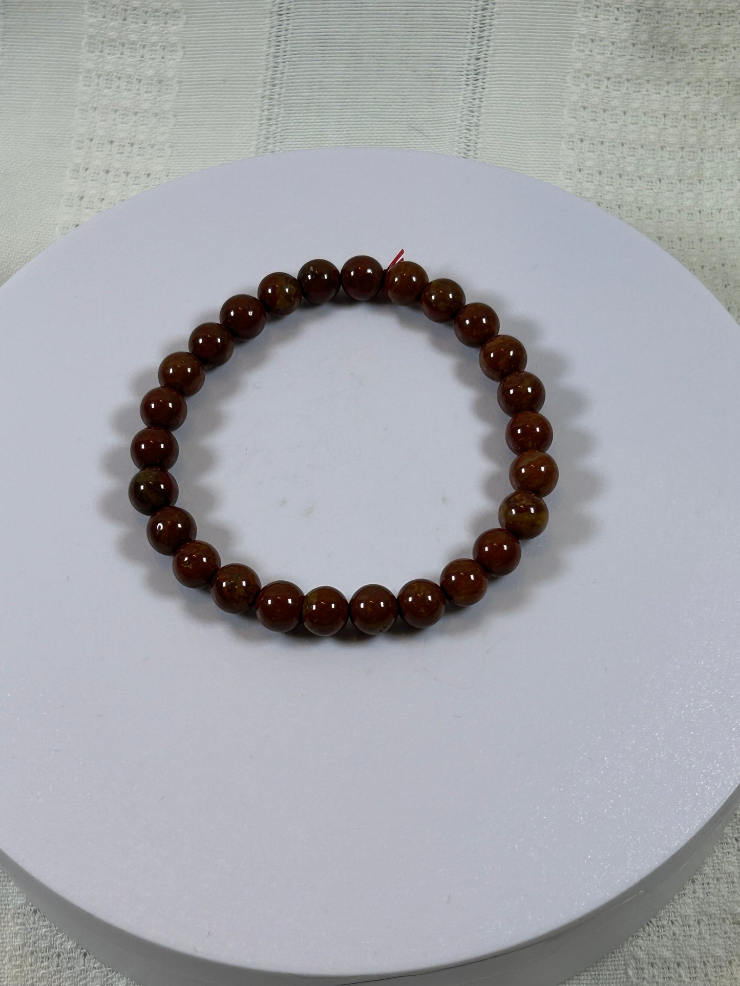 (#182) - RED JASPER CRYSTAL BRACELET - NEW
