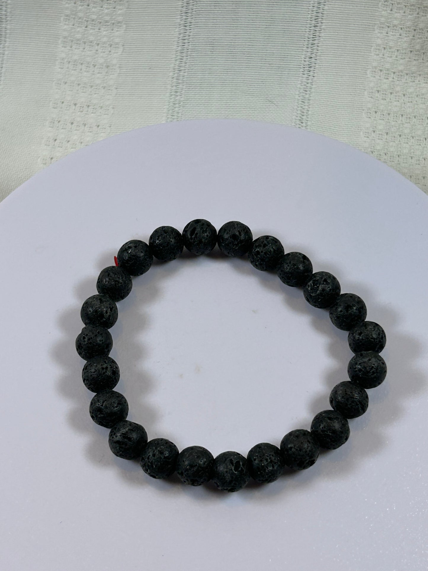 (#166) - LAVA STONE CRYSTAL BRACELET - NEW