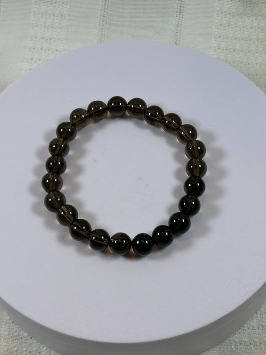 (#167) - SMOKY QUARTZ CRYSTAL BRACELET - NEW