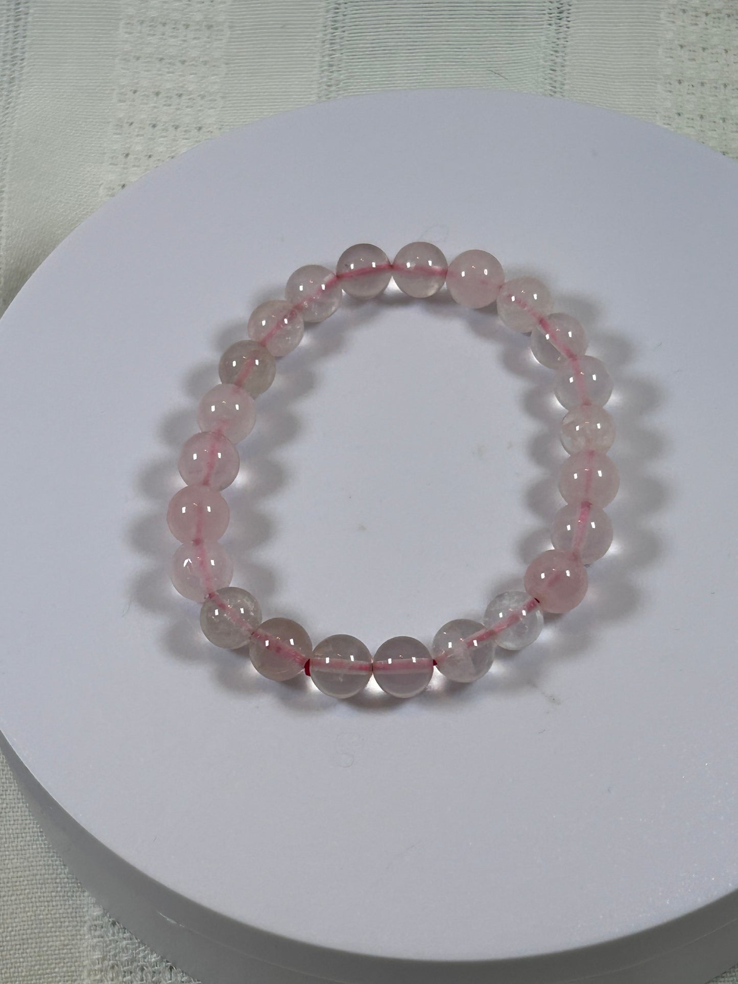 (#168) - ROSE QUARTZ CRYSTAL BRACELET - NEW