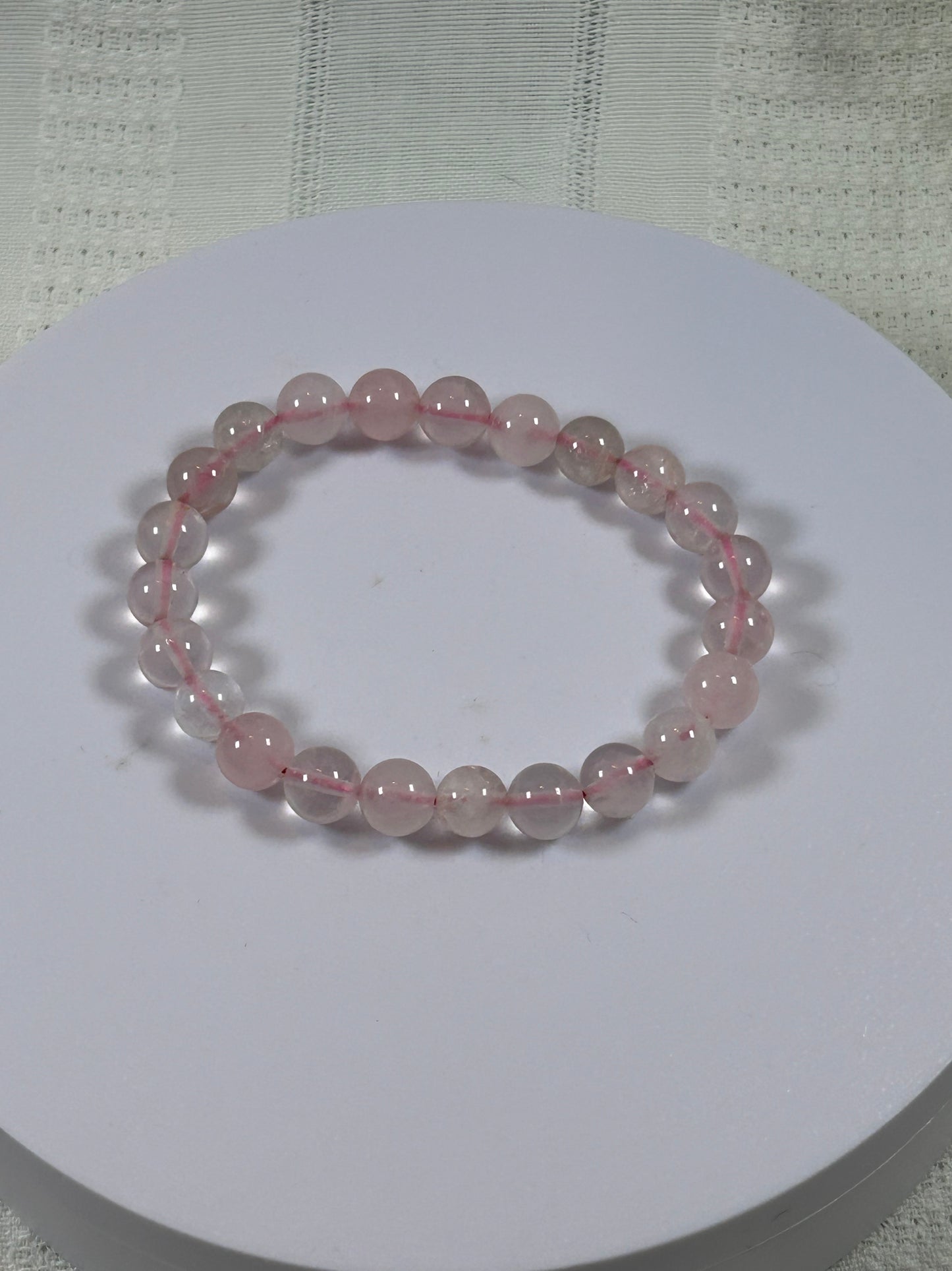 (#168) - ROSE QUARTZ CRYSTAL BRACELET - NEW