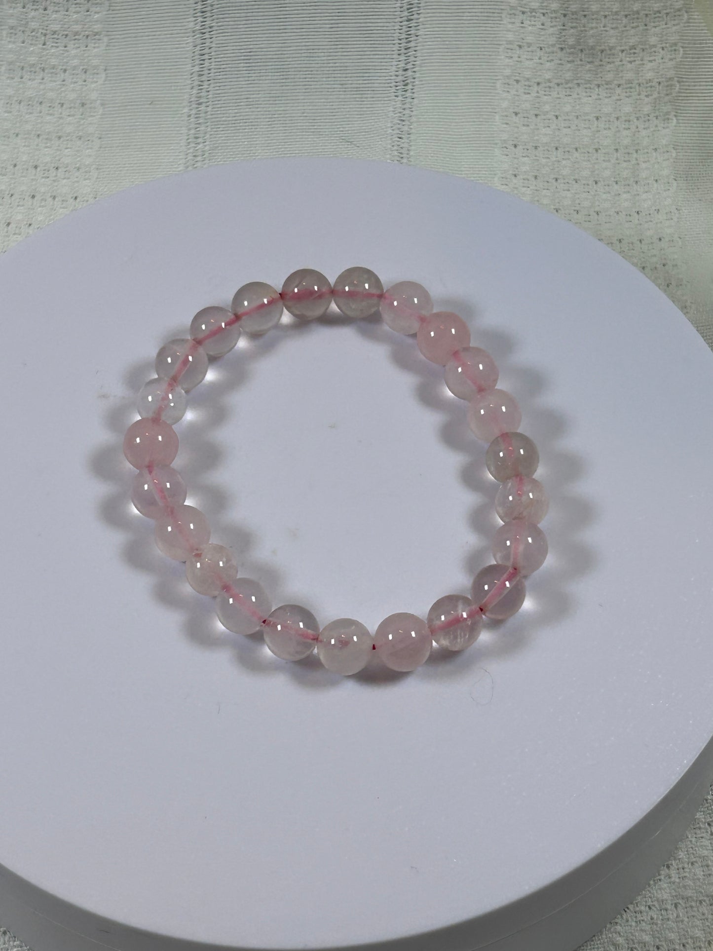 (#168) - ROSE QUARTZ CRYSTAL BRACELET - NEW