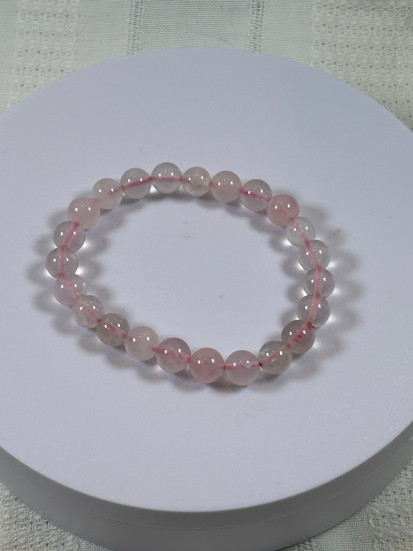 (#168) - ROSE QUARTZ CRYSTAL BRACELET - NEW