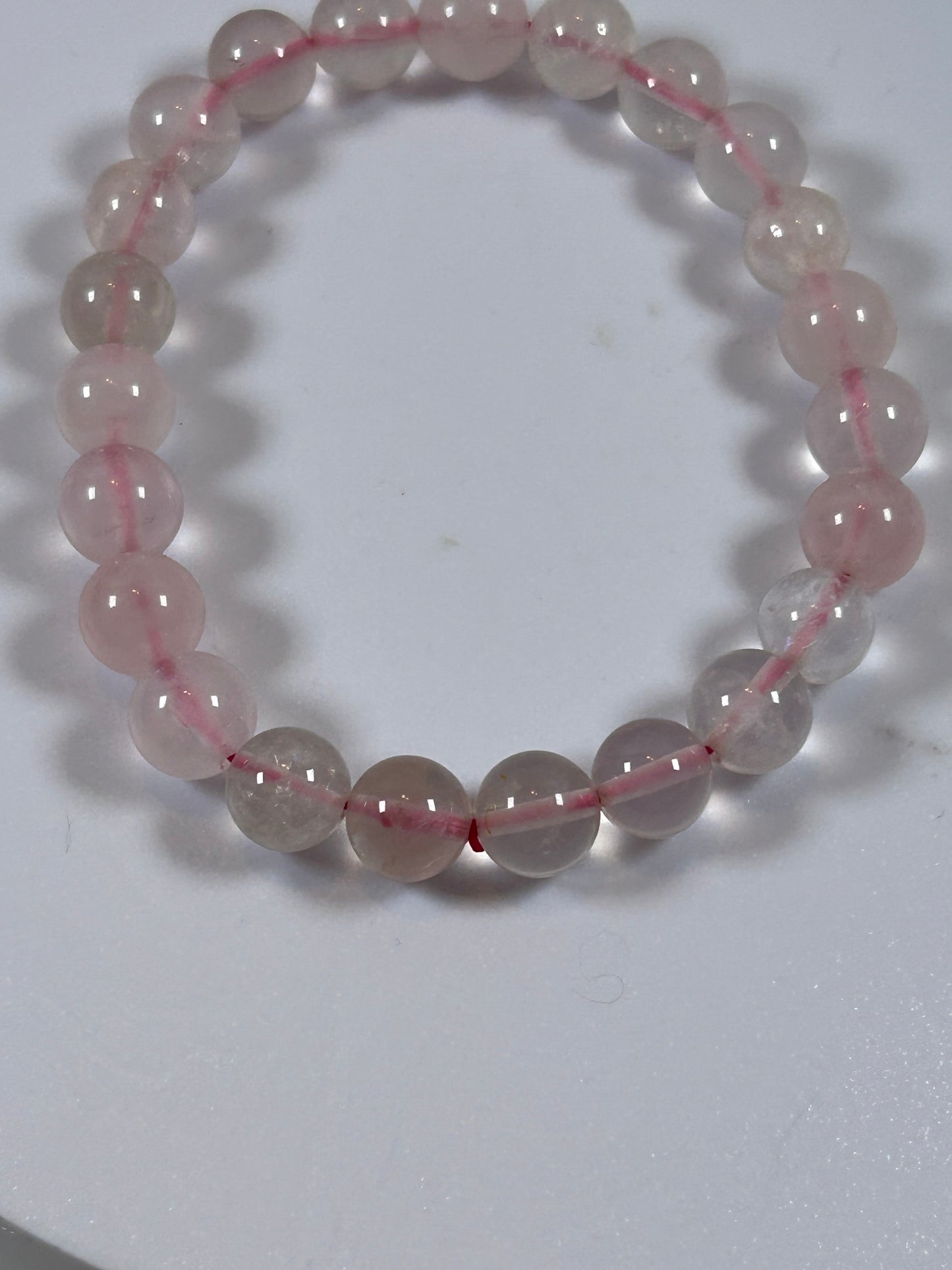 (#168) - ROSE QUARTZ CRYSTAL BRACELET - NEW