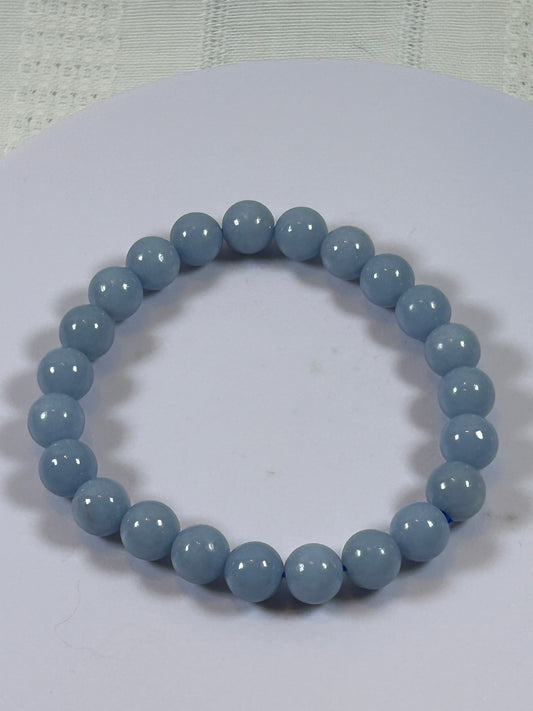 (#169) - ANGELITE CRYSTAL BRACELET - NEW