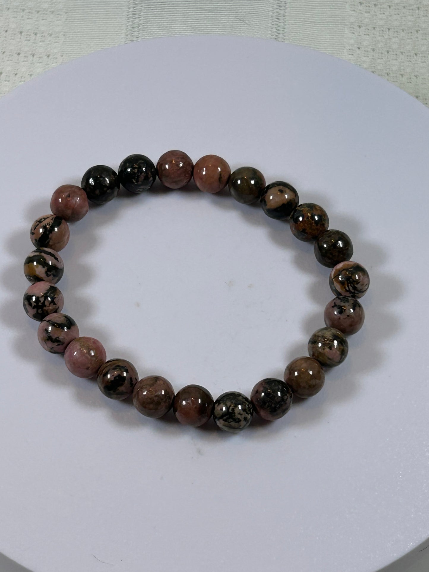(#1043) - RHODONITE CRYSTAL BRACELET - NEW