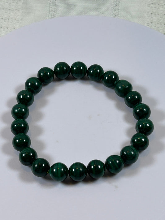 (#175) - MALACHITE CRYSTAL BRACELET - NEW
