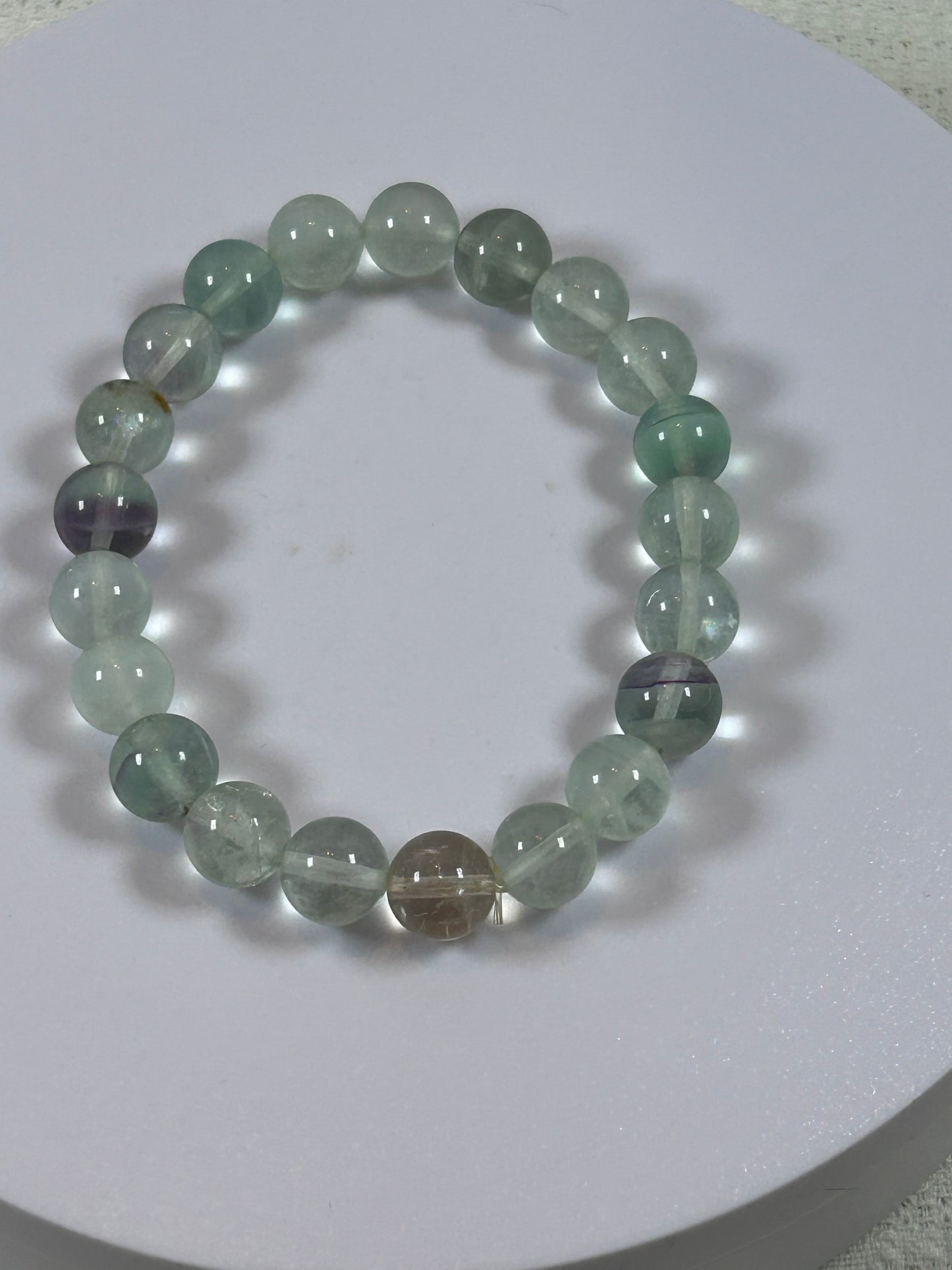 (#176) - FLUORITE CRYSTAL BRACELET - NEW