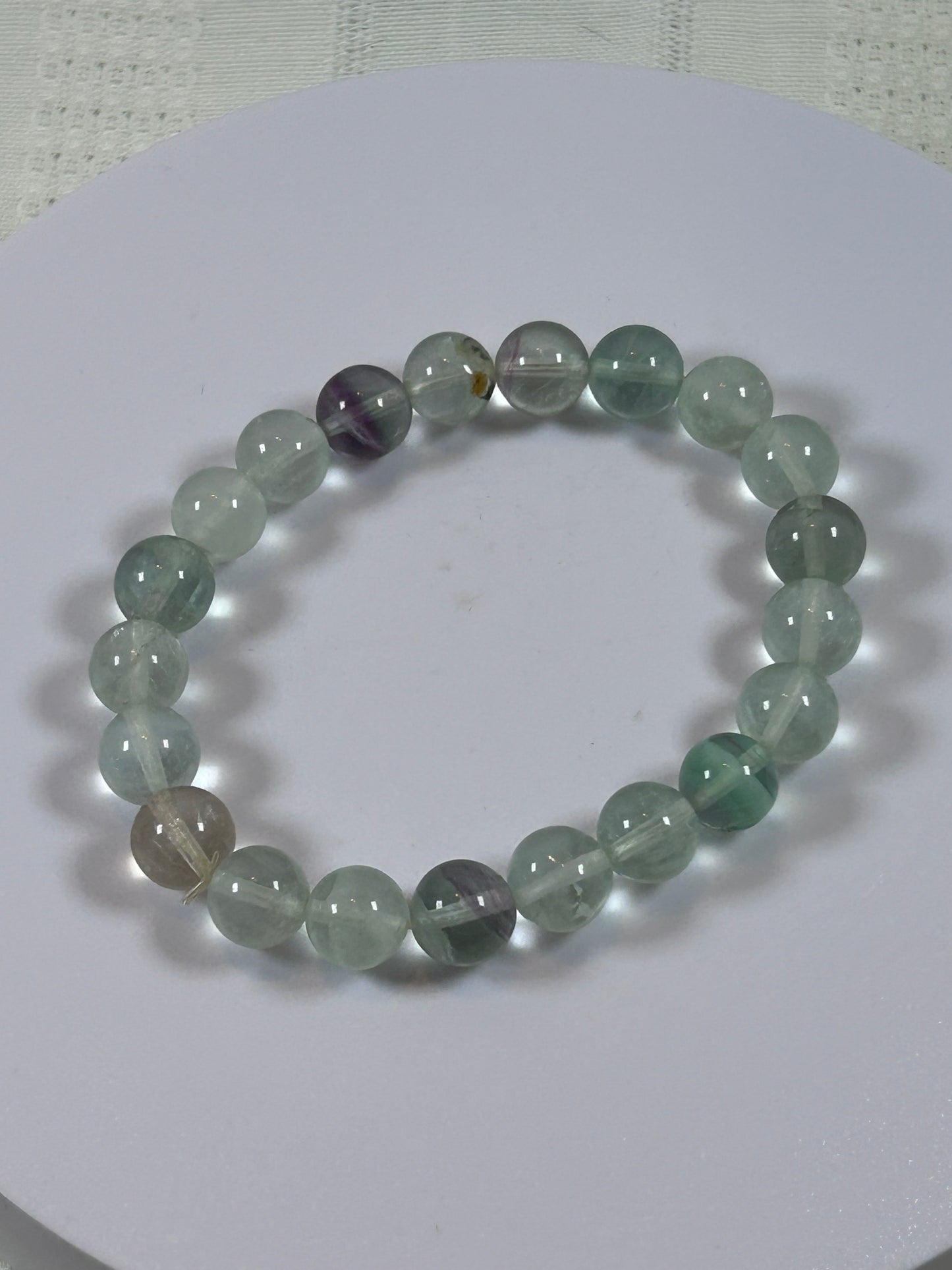(#176) - FLUORITE CRYSTAL BRACELET - NEW
