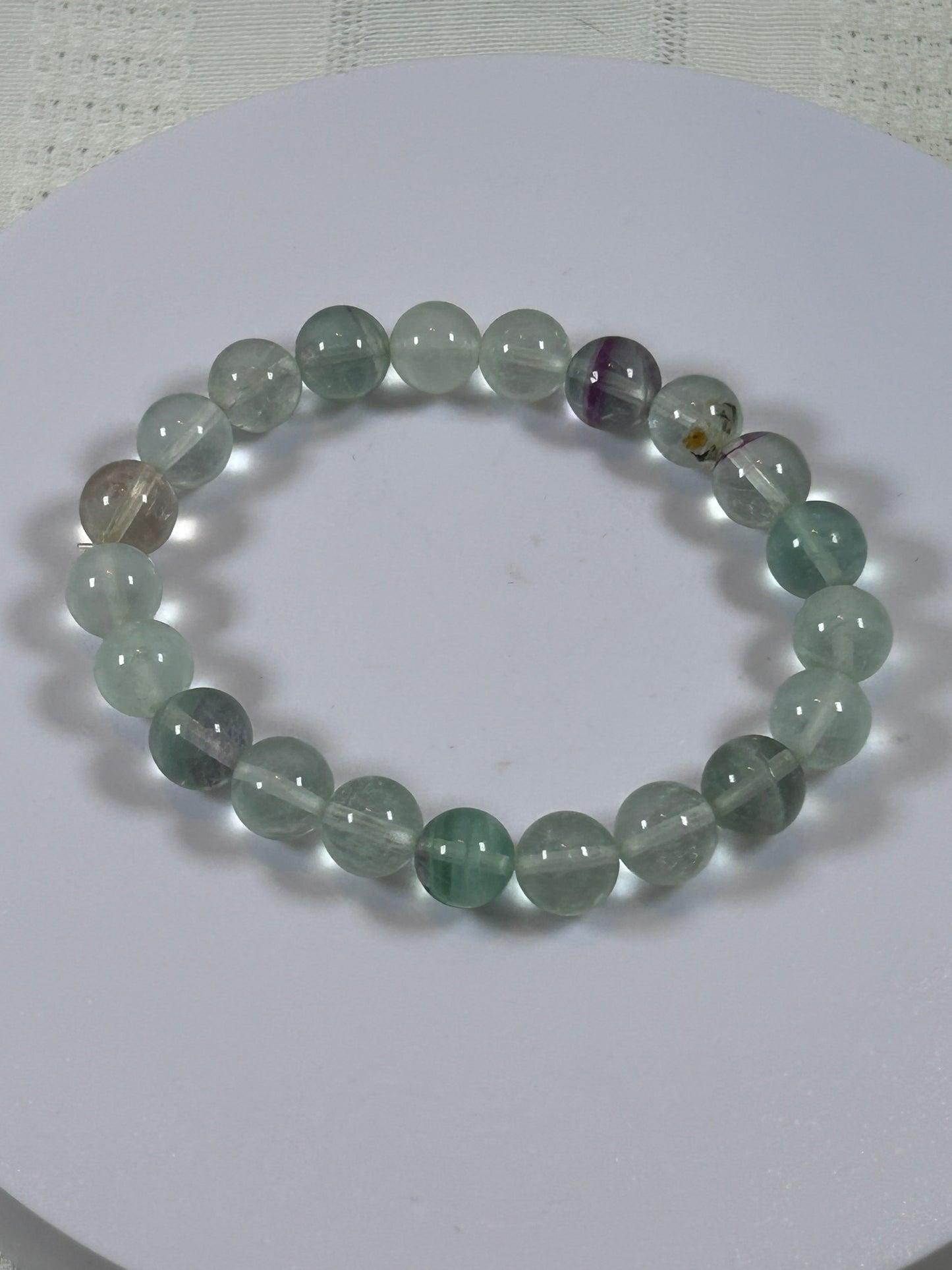 (#176) - FLUORITE CRYSTAL BRACELET - NEW