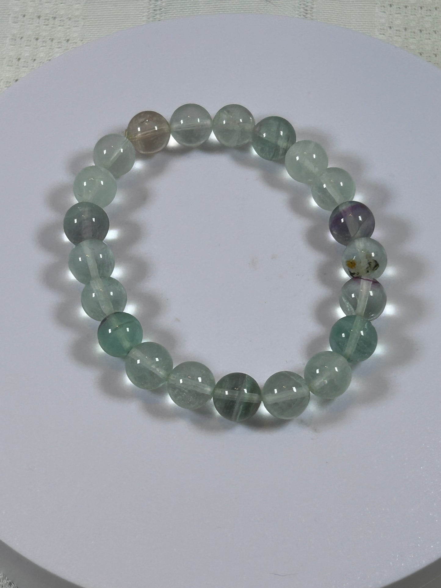 (#176) - FLUORITE CRYSTAL BRACELET - NEW