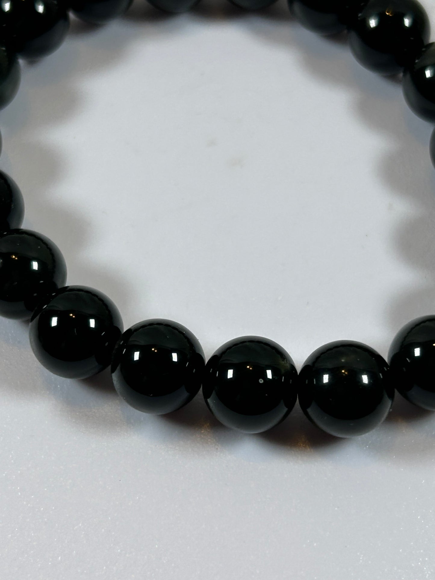 (#189) - MEDIUM OBSIDIAN CRYSTAL BRACELET - NEW