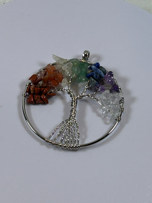 (#213) - TREE OF LIFE CHAKRA PENDANT - NEW
