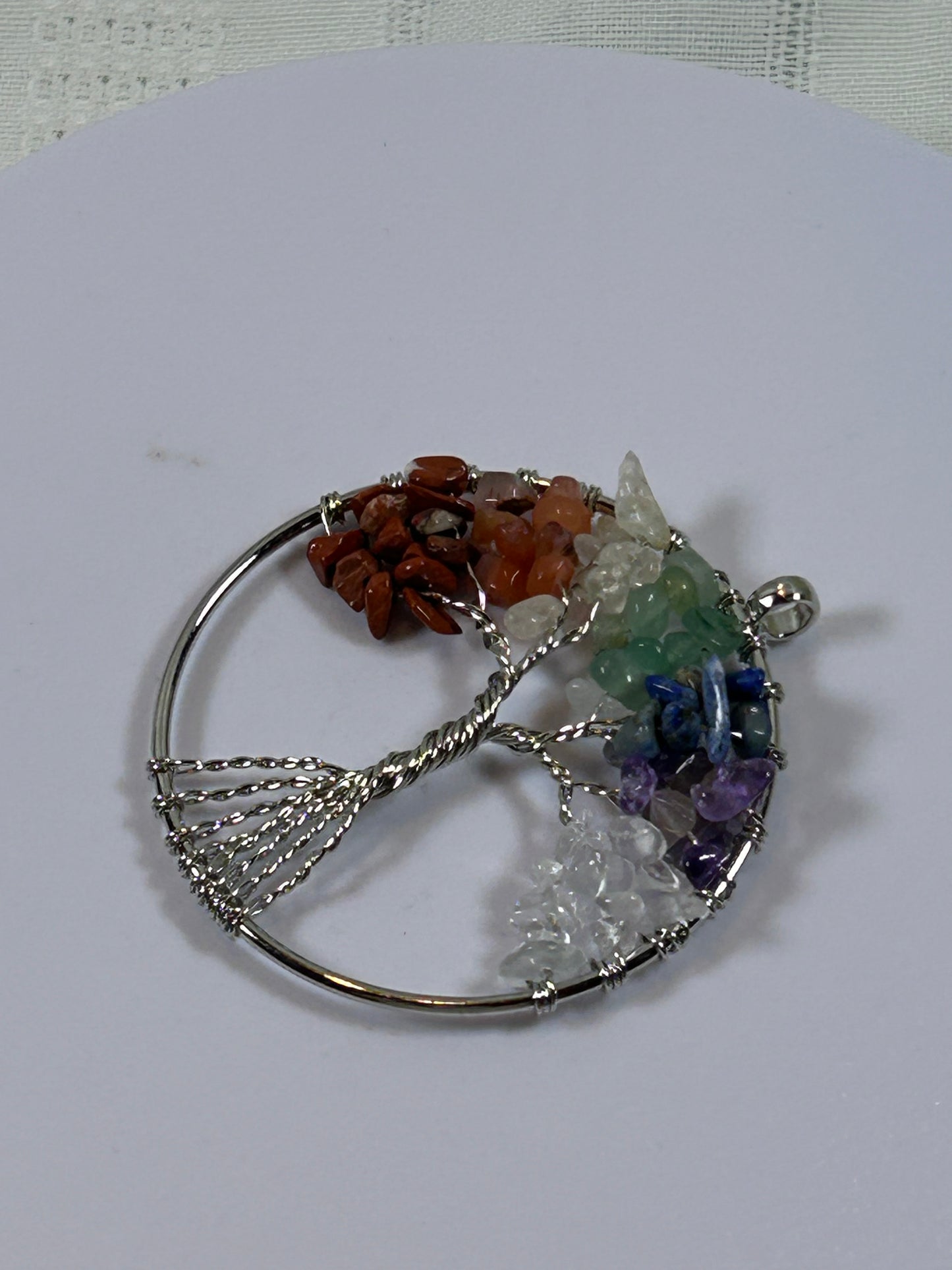 (#213) - TREE OF LIFE CHAKRA PENDANT - NEW