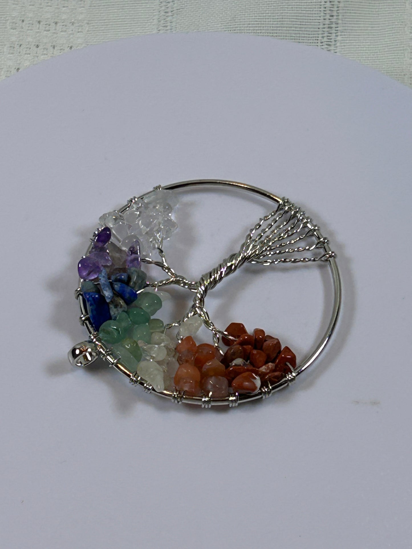 (#213) - TREE OF LIFE CHAKRA PENDANT - NEW