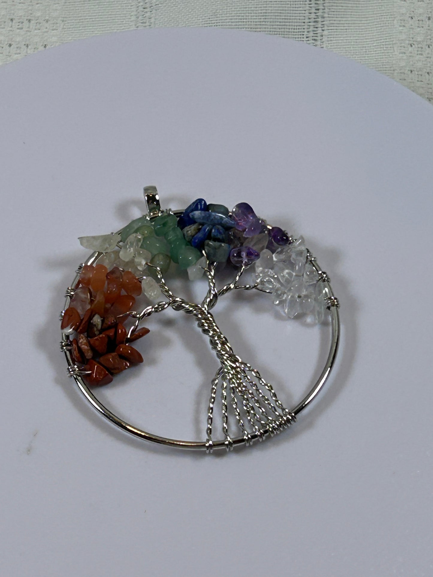 (#213) - TREE OF LIFE CHAKRA PENDANT - NEW