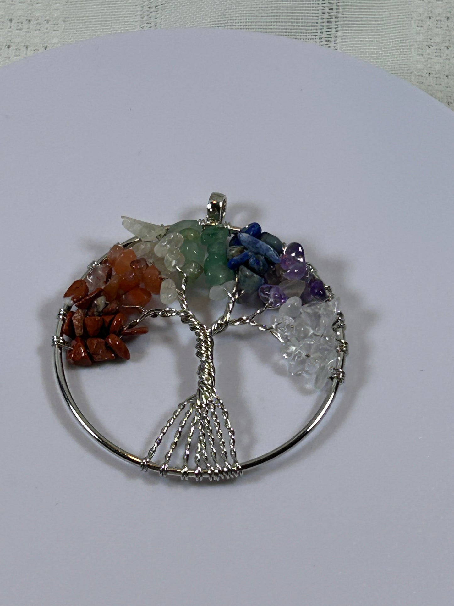 (#213) - TREE OF LIFE CHAKRA PENDANT - NEW