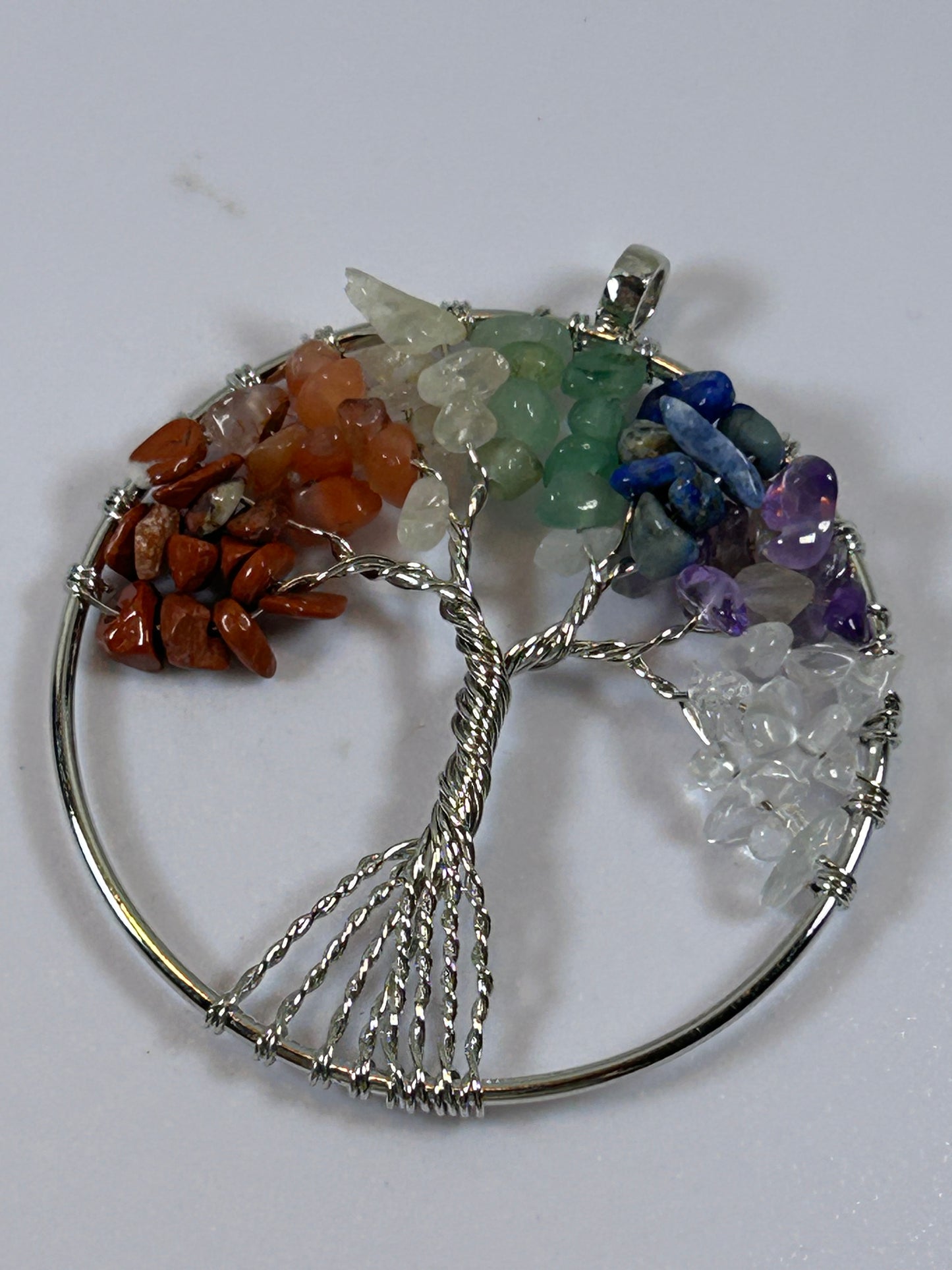 (#213) - TREE OF LIFE CHAKRA PENDANT - NEW