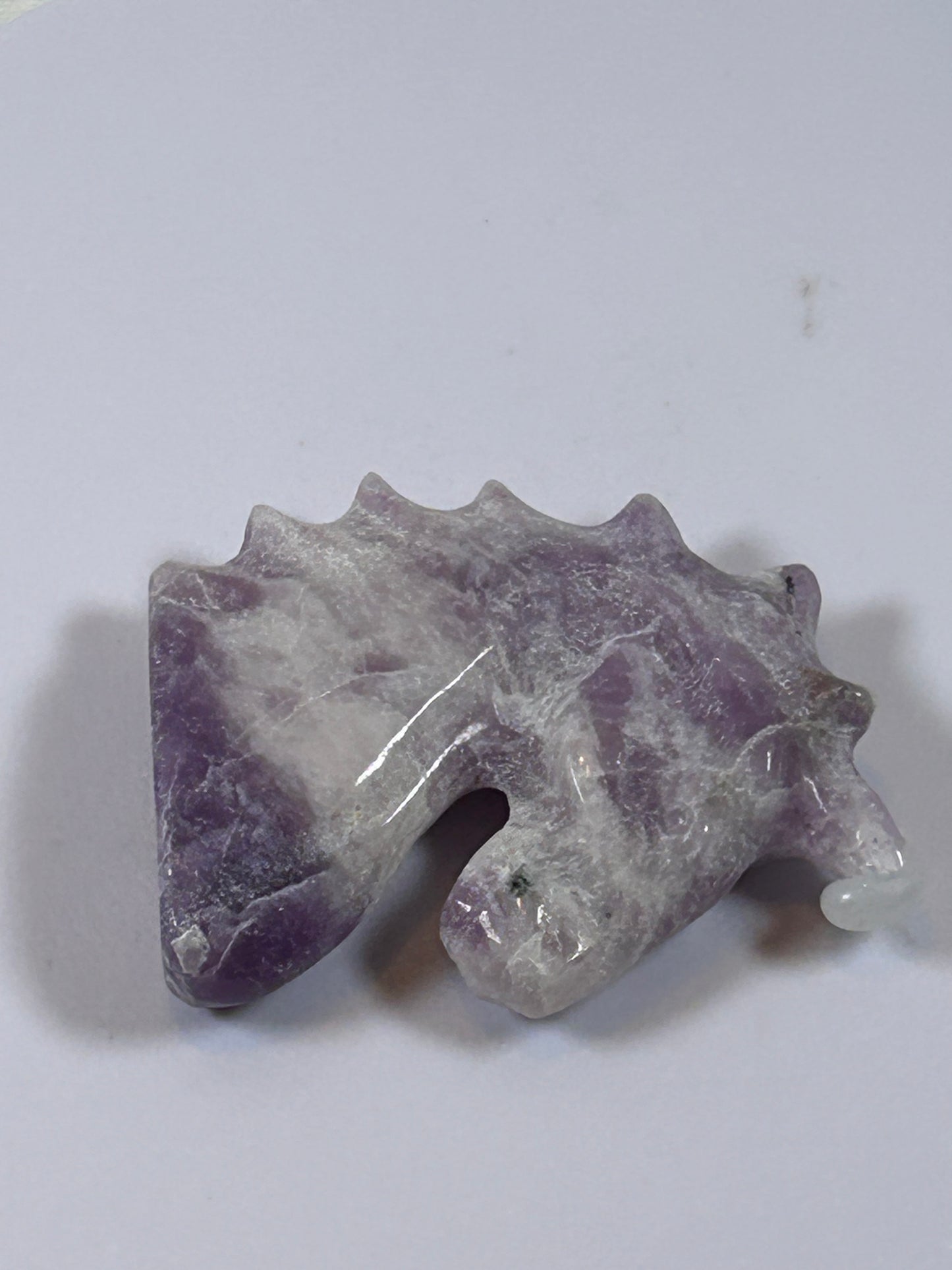 (#220) - DREAM AMETHYST UNICORN CARVING - NEW