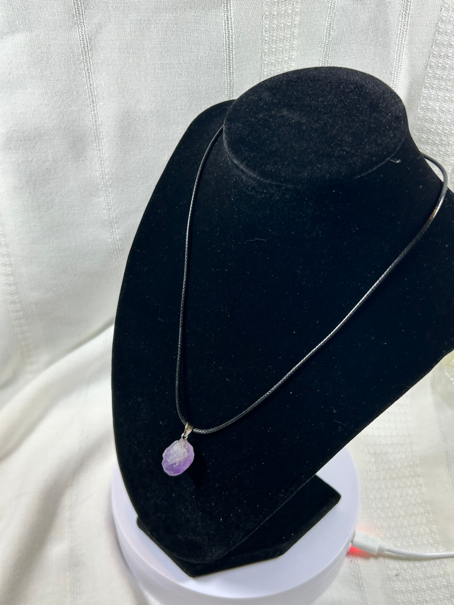 (#219) - AMETHYST CLUSTER PENDANT - NEW