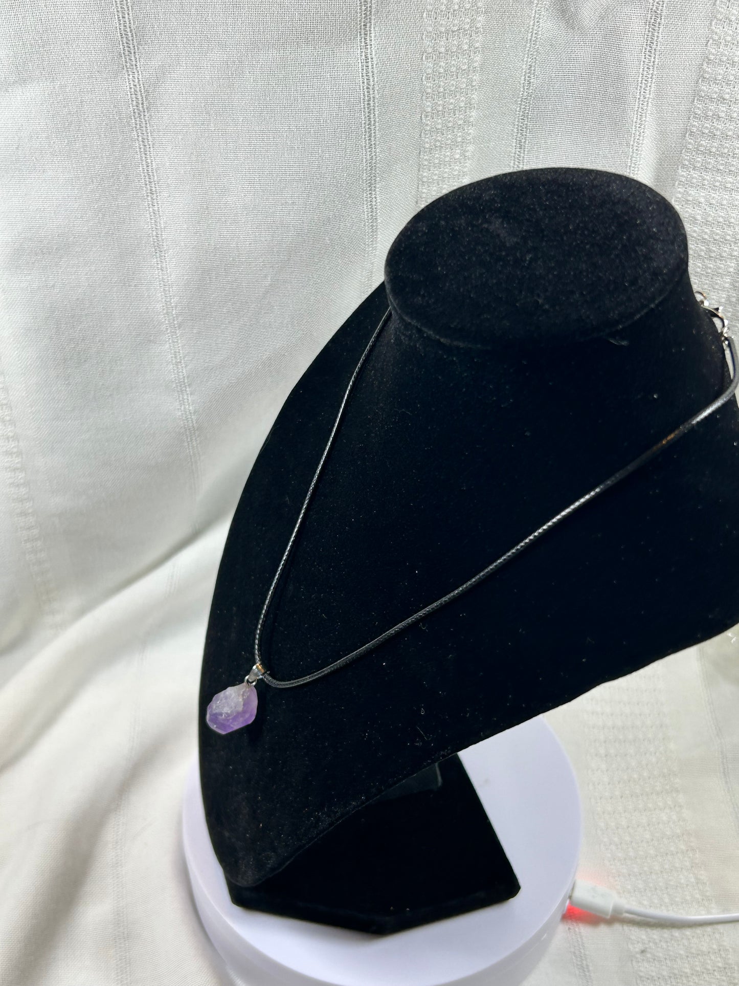 (#219) - AMETHYST CLUSTER PENDANT - NEW