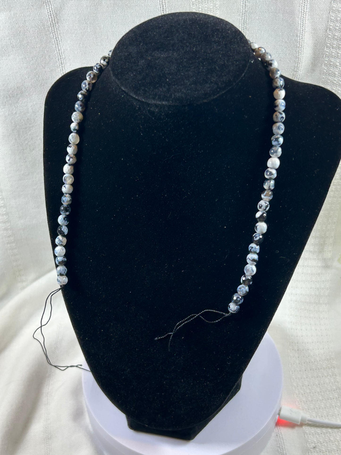 (#222) - ORCA AGATE NECKLACE STRAND - NEW