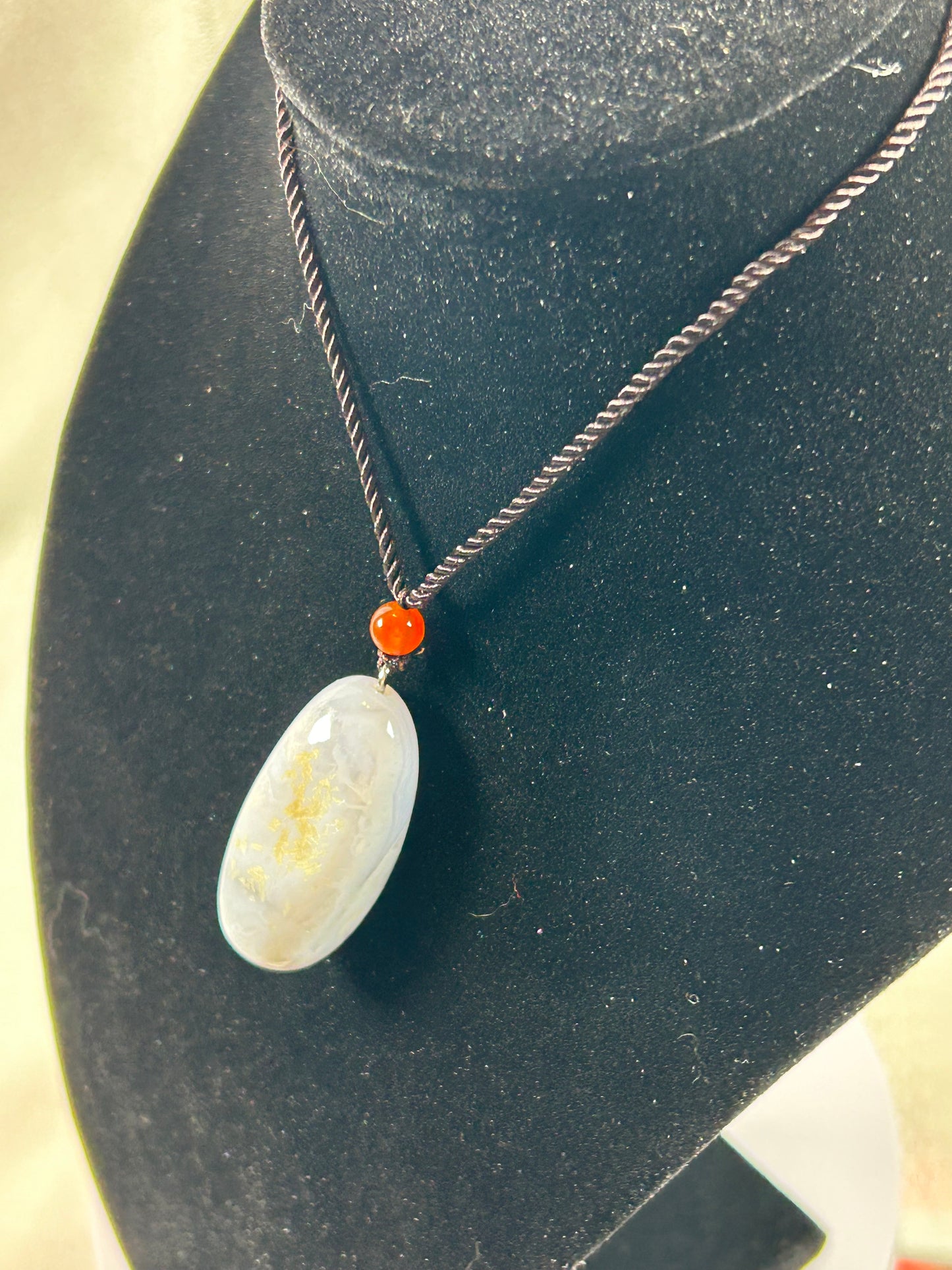 (#216) - BLUE LACE AGATE PENDANT - NEW